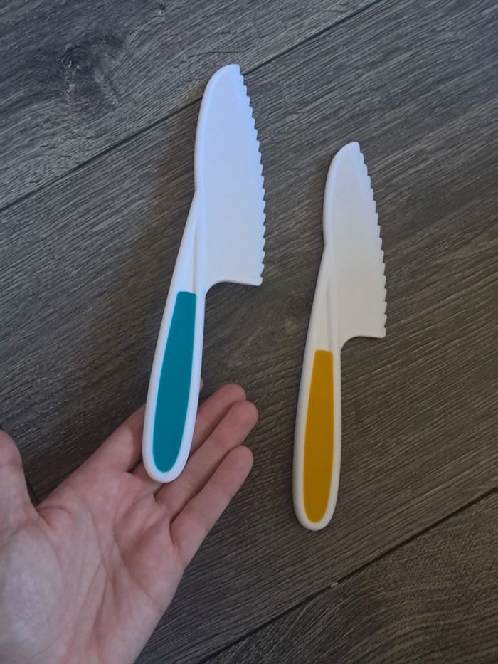 2 couteaux cuisine enfants pédagogie montessori motricite fine et autonomie - photo numéro 2
