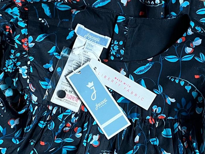 Blouse en Liberty Maynard's garden Jacadi T-36 mois - photo numéro 3