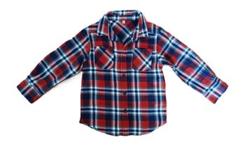 Chemise à carreaux multicolore. Poches. Coton. Taille 3 ans