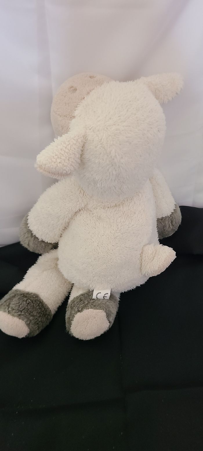 doudou mouton bords gris - photo numéro 2