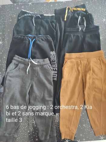 Lot 6 bas de jogging 3 ans
