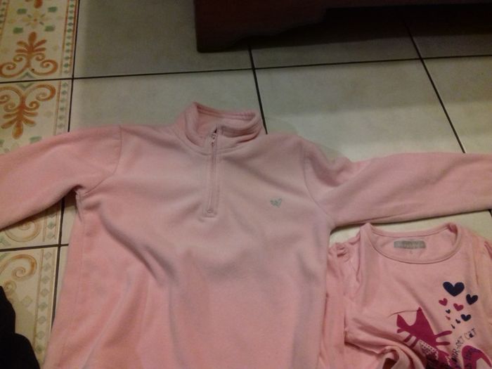 pull polaire fille 6 ans, tee shirt manches longues - photo numéro 2