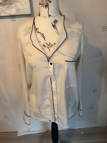 Chemisier blanc fluide