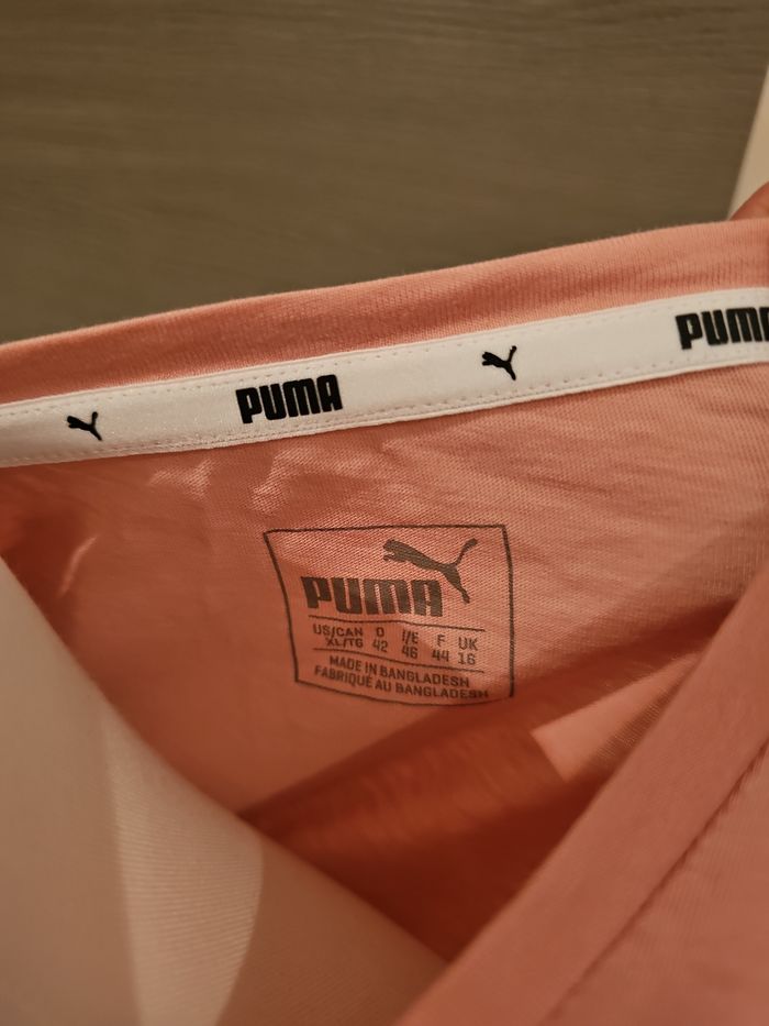 👚 t shirt PUMA rose corail femme XL sport casual 👚 - photo numéro 4