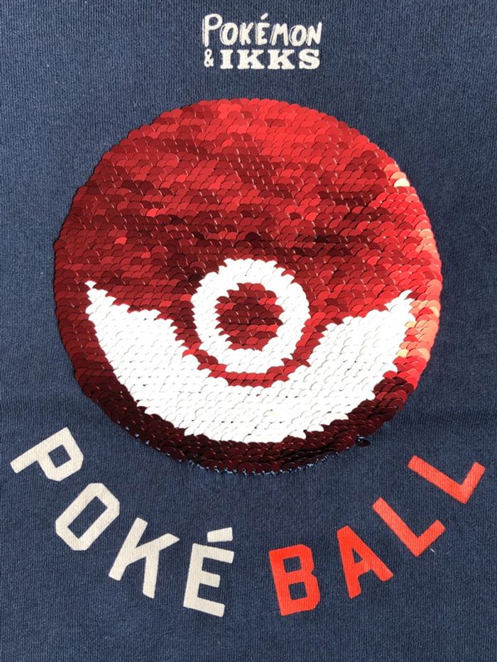 T-shirt à sequins réversibles Pokémon IKKS T-6 ans - photo numéro 2