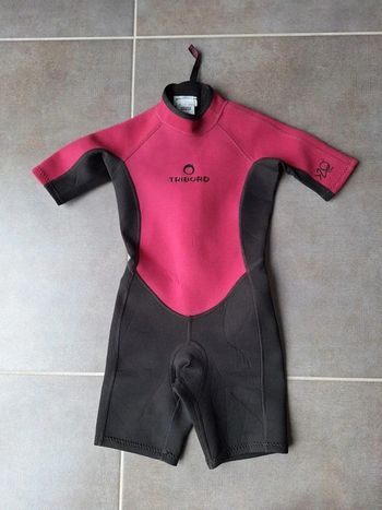 Combinaison surf shorty Néoprène 1,5 mm enfant 8 ans