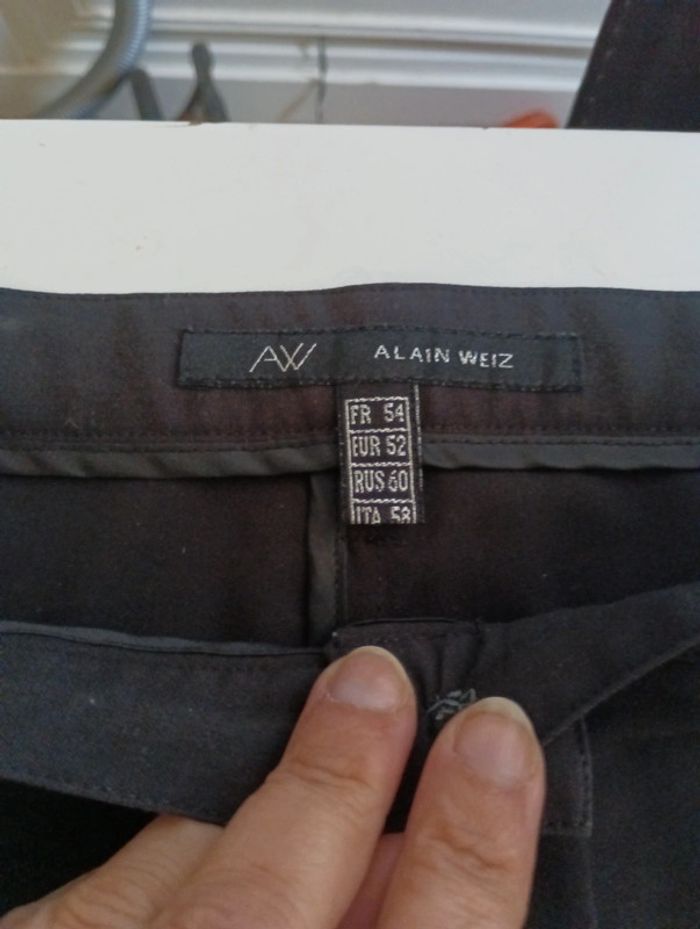 Pantalon noir jambes larges femme Alain Weiz taille 54 - photo numéro 6