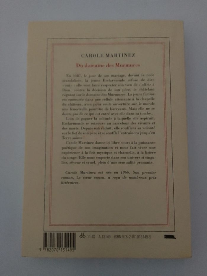 Carole Martinez - Du domaine des murmures - photo numéro 2
