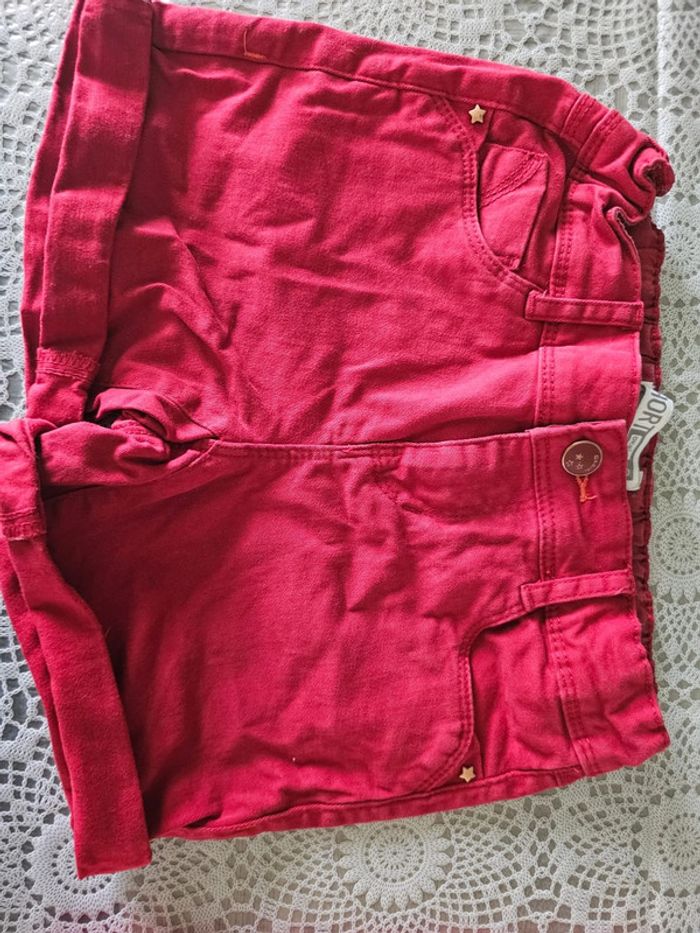 Short rouge okaidi fille 10 ans +1 gratuit - photo numéro 4