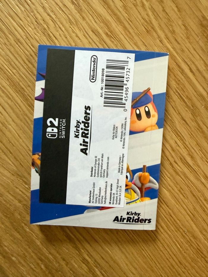 Notebook Kirby Air Riders officiel Nintendo neuf - photo numéro 2