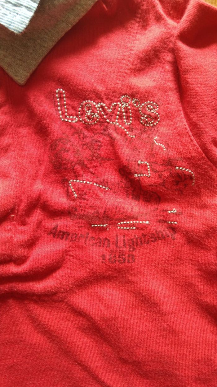 tee shirt manches longues polo Levis garcon 6 mois - photo numéro 2