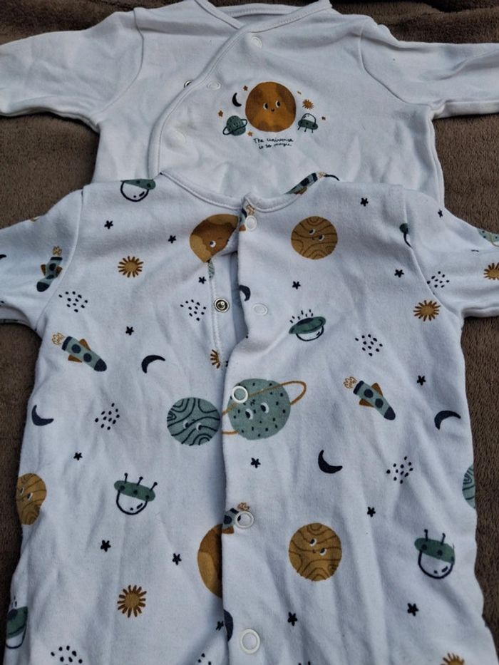 Lot de pyjamas léger 3 mois Tex - photo numéro 2