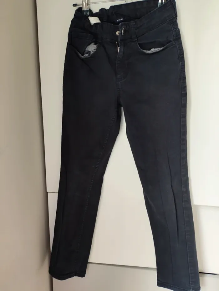 👖 Pantalon bleu marine garçon – Taille 10 ans – Regular 👖 - photo numéro 2