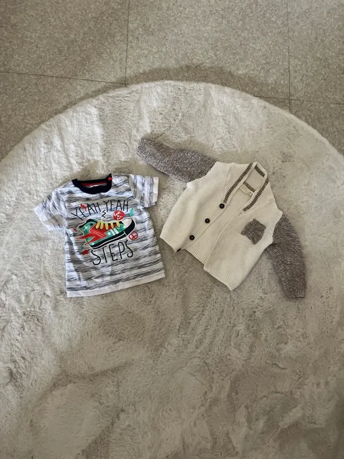 Lot gilet t-shirt