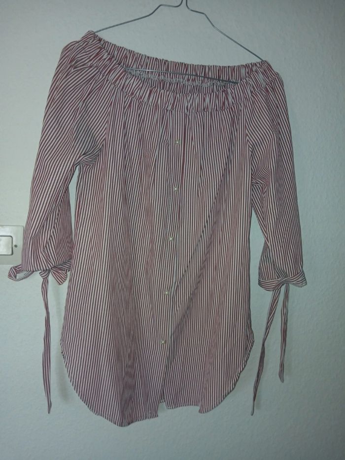 Blouse à rayures épaules dénudées – très confortable ! - photo numéro 4