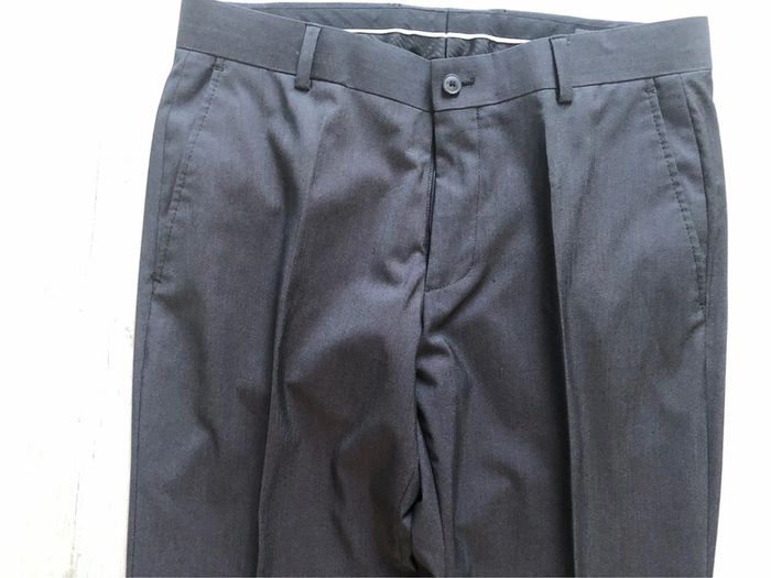 Costume « esprit » fit gris à rayures très fines T 50(40/42) porté 1 fois - photo numéro 12