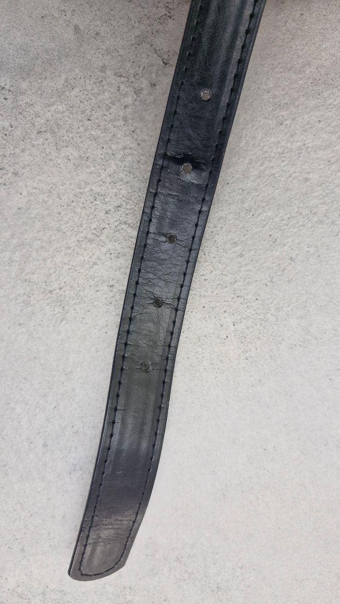 Ceinture synthétique noire pour homme - photo numéro 6