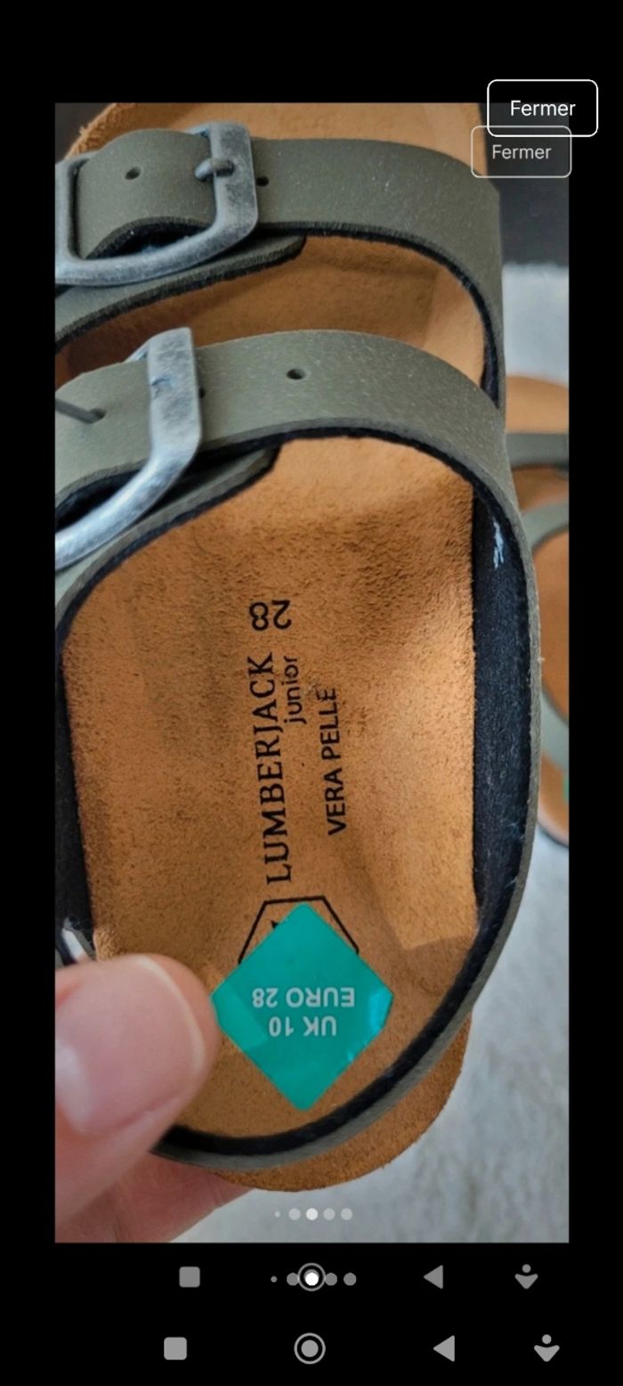 Sandales cuir neuves 28 - photo numéro 6