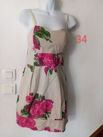 Robe florale femme 34