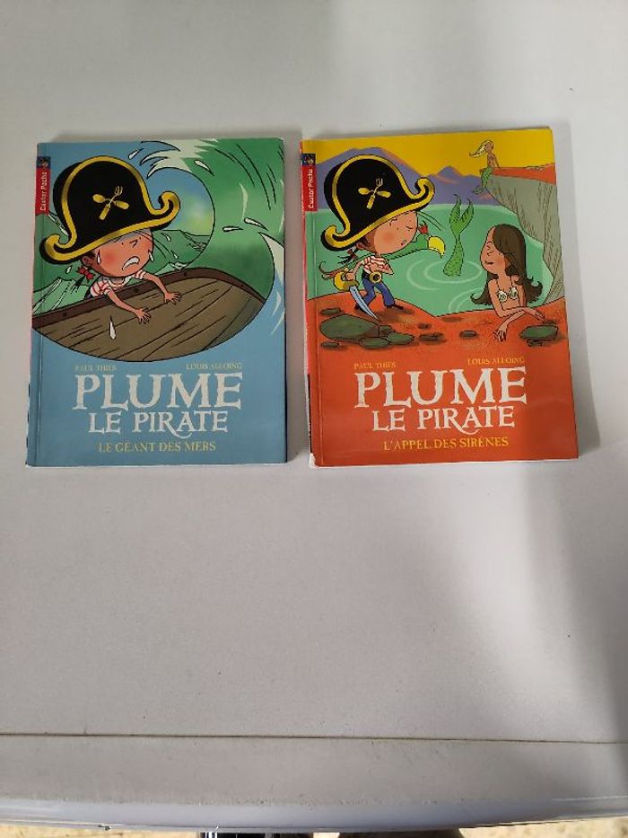 lot 2 livres "Plume le pirate" CP / CE1