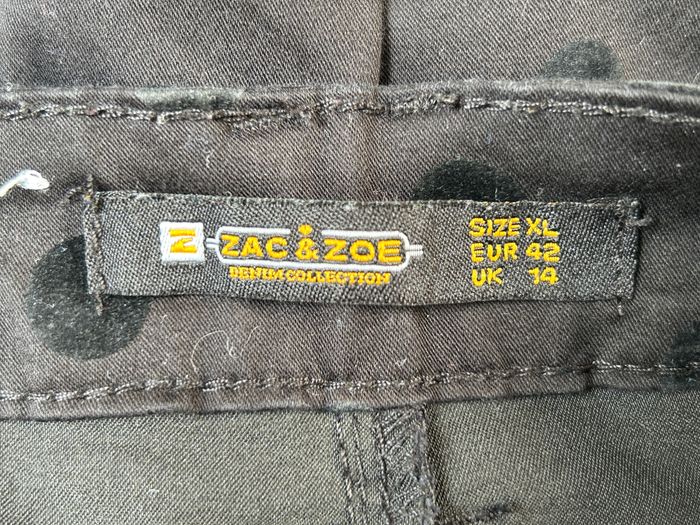 Pantalon noir à pois noirs Zac & Zoe - Taille XL - photo numéro 5