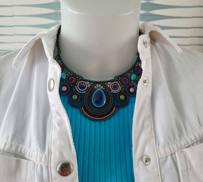Veste surchemise blanche Camaïeu taille XL excellent état - photo numéro 4
