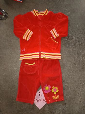 Survêtement rouge 6 mois