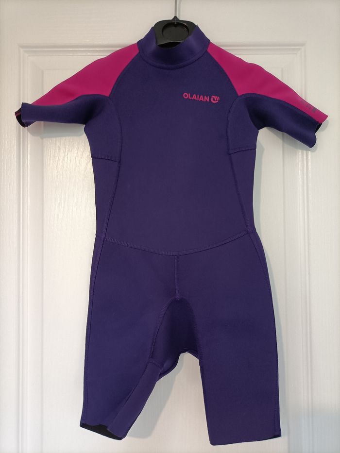 Shorty aquatique Decathlon violet rose 6 ans