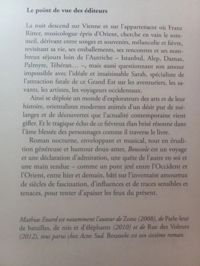 Mathias Enard - Boussole - photo numéro 3