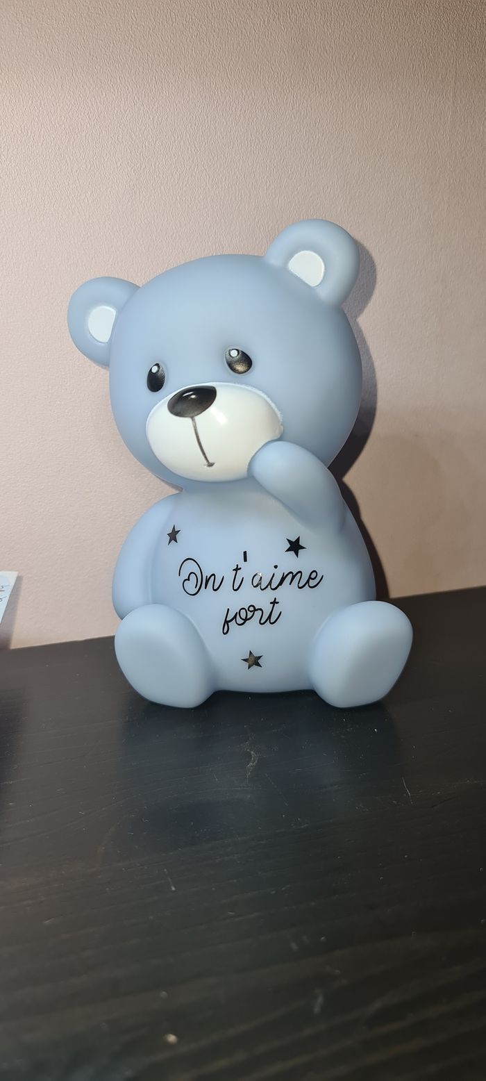 Veilleuse ourson bleu - photo numéro 3