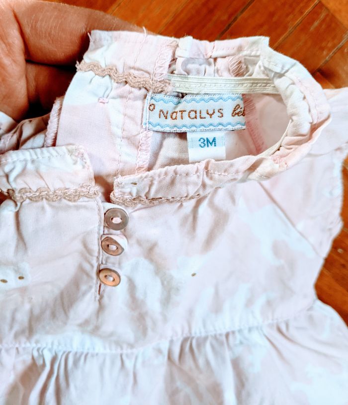 Jolie robe Natalys neuve rose imprimé chats blancs - photo numéro 8