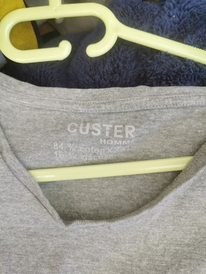 Tee shirt homme Custer XXXL - photo numéro 4