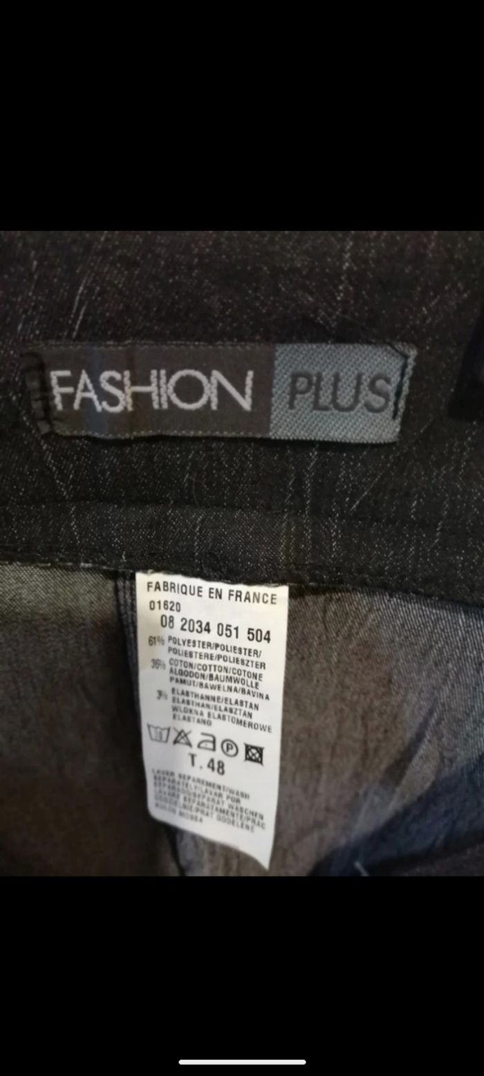 Magnifique jupe vintage fashion plus grise. Taille 48 - photo numéro 8