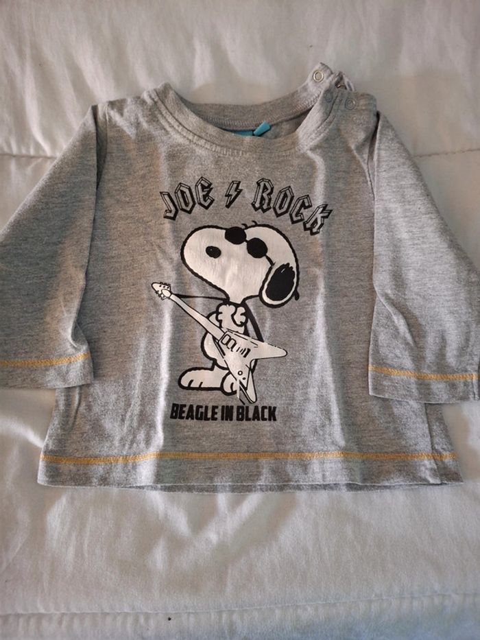 T-shirt manches longues snoopy