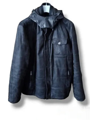 Blouson vintage en cuir Olly Gan taille XL