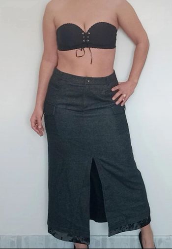 Jupe d hiver longue fendue chic taille 42