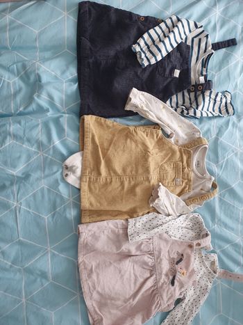 Lot de 3 ensemble robes 6-9 mois