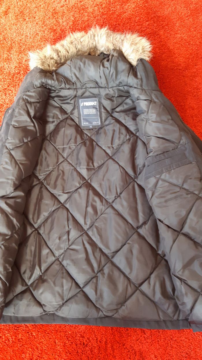 Parka noire à capuche fourrure taille S - photo numéro 4