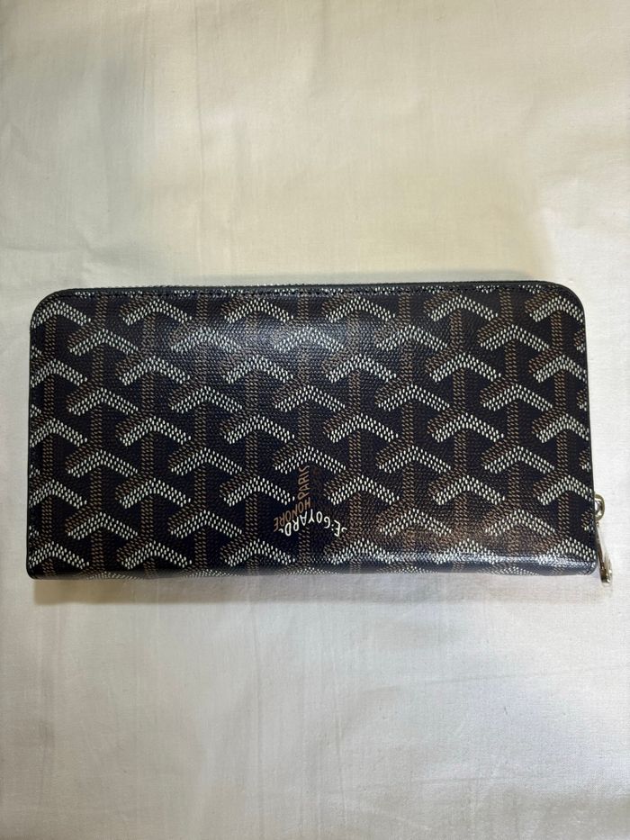 Portefeuille GOYARD Matignon GM Bleu Marine - Neuf - photo numéro 2