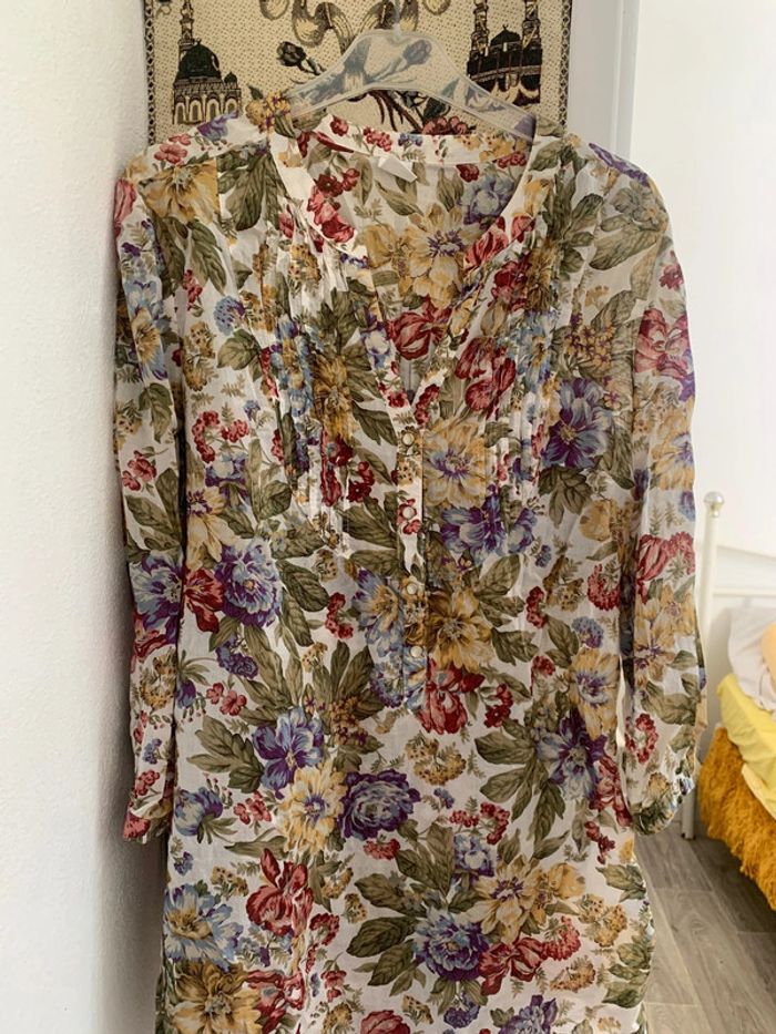 tunique avec fleurs - photo numéro 2