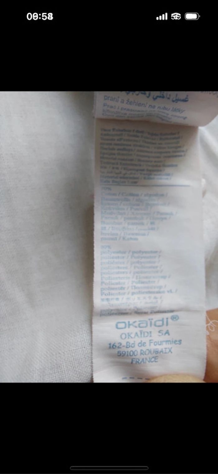 Tee-shirt manches longues Okaidi taille 8 ans - photo numéro 4