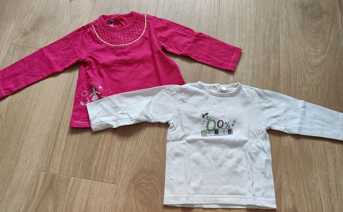 Lot t-shirts manches longues fille 18 mois - photo numéro 4
