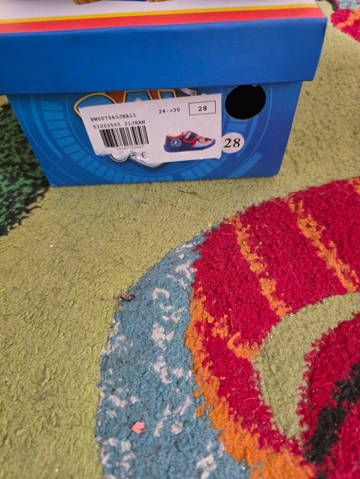 CHAUSSONS GARÇON PAW PATROL BLEU/ORANGE PORTER 1 FOIS TAILLE 28 - photo numéro 8