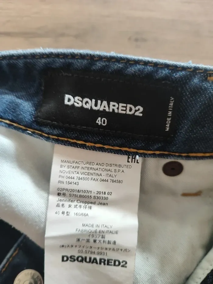 Jean skinny Dsquared2 bleu - Taille 38 - photo numéro 6