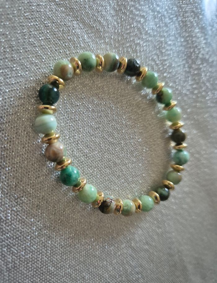 Bracelet perles naturelles 18cm - photo numéro 4