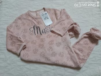 Disney pyjama Marie en velours Aristochats