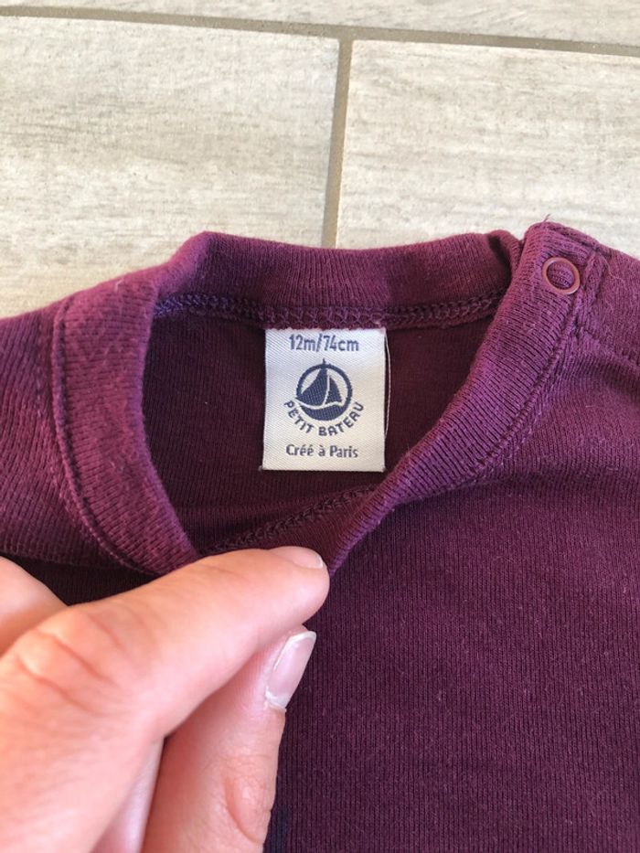 Tee shirt Petit Bateau 12 mois - photo numéro 2