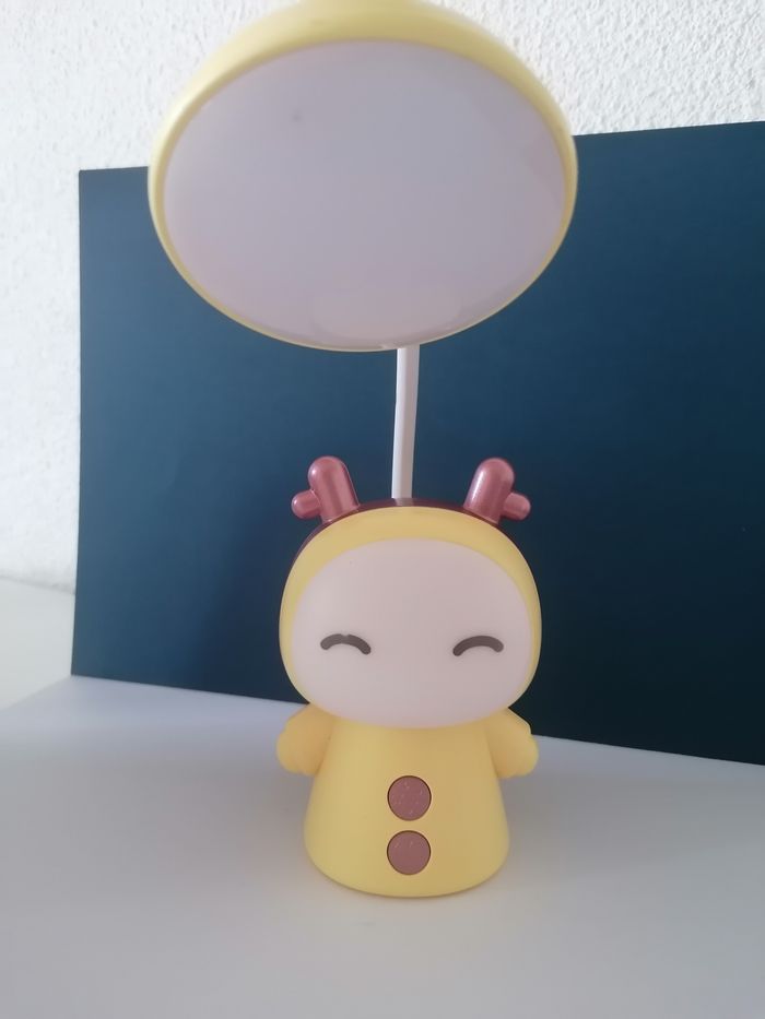 lampe Kawaii Led rechargeable jaune - photo numéro 5