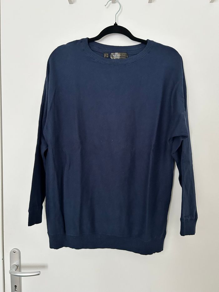 Pull manches longues chauve souris bleu Bonprix 36/38
