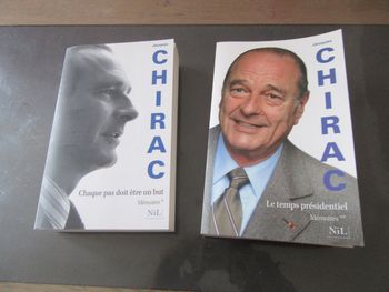 2 livres Jacques Chirac mémoires